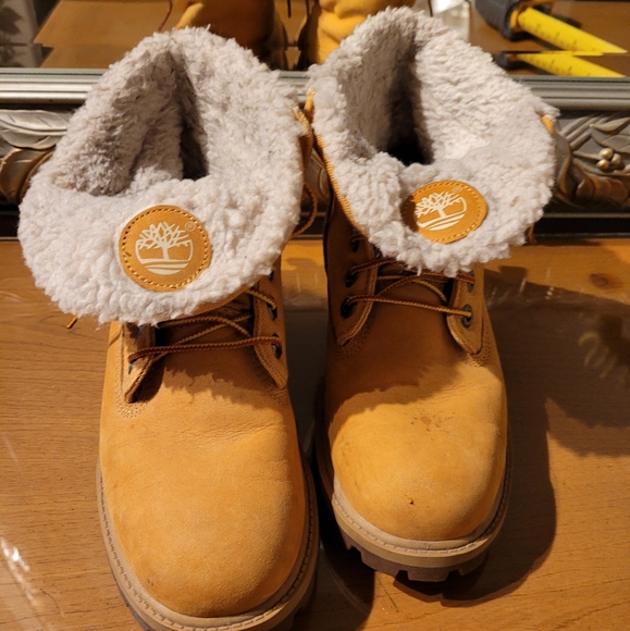 Timberland sherpa flip top boots - Picture 7 of 15